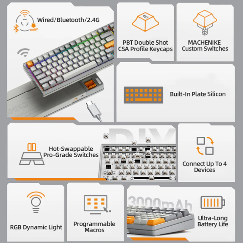 CK600 Mechanical Keyboard - Image 7