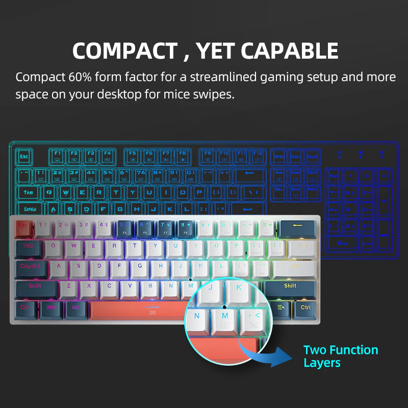 K500-B61 Wired Mechanical Keyboard - Image 2