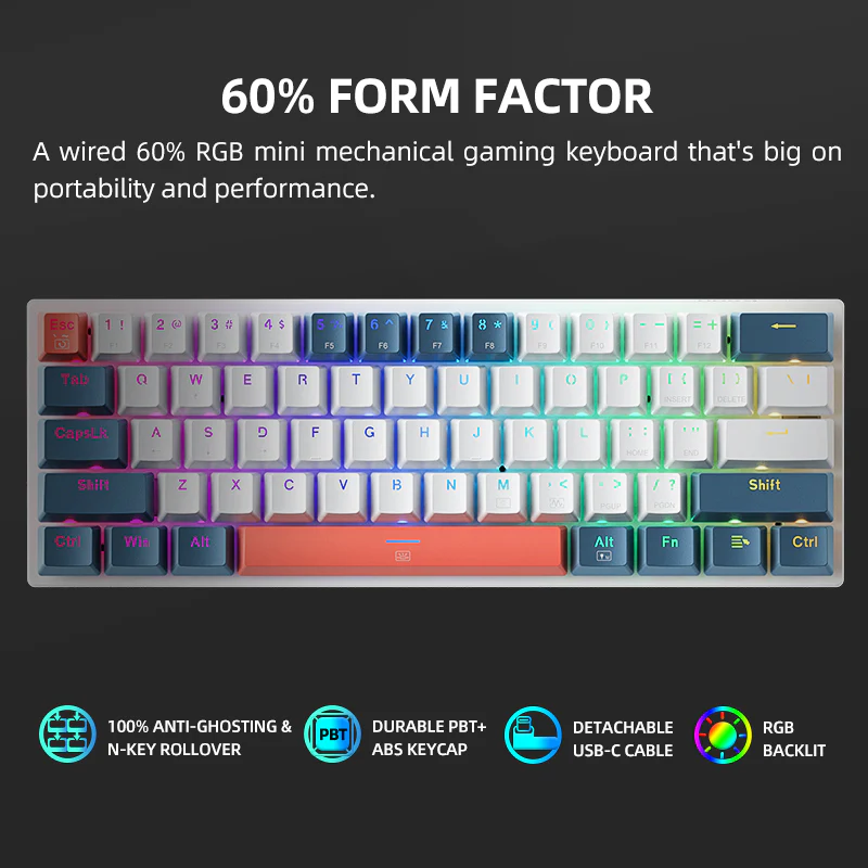 K500-B61 Wired Mechanical Keyboard - Image 5