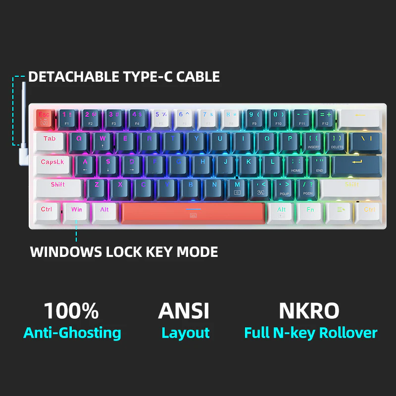 K500-B61 Wired Mechanical Keyboard - Image 7