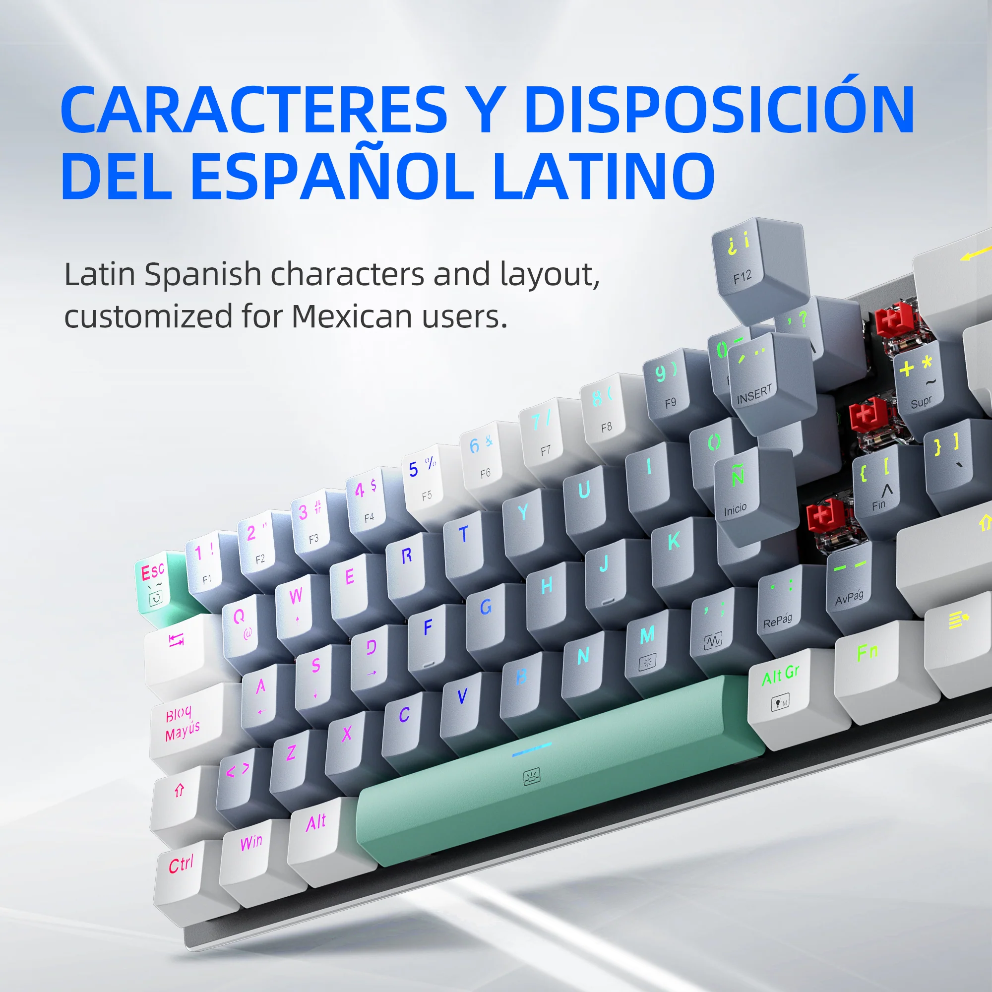 K500-B61 Wired Mechanical Keyboard - ISO Layout - Image 5
