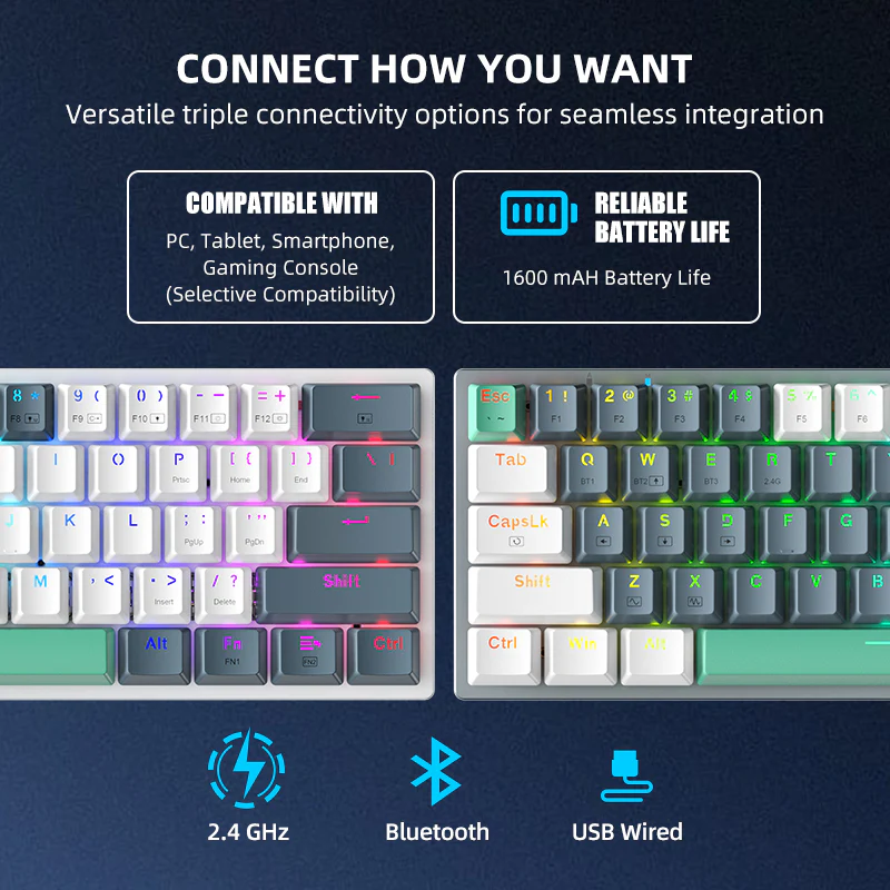 K500-B61W Wireless Mechanical Keyboard - Image 3