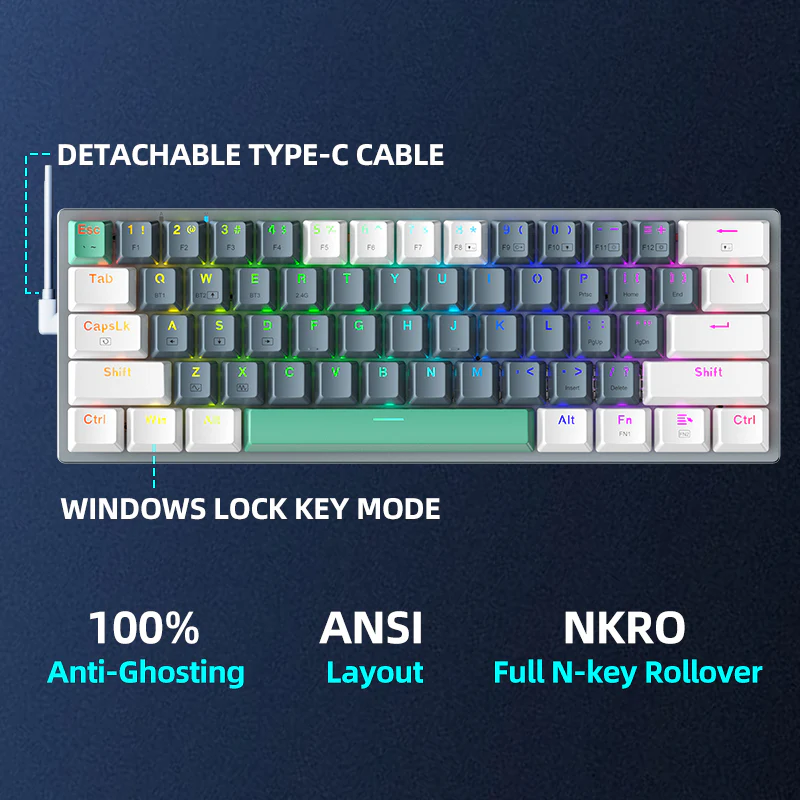K500-B61W Wireless Mechanical Keyboard - Image 4