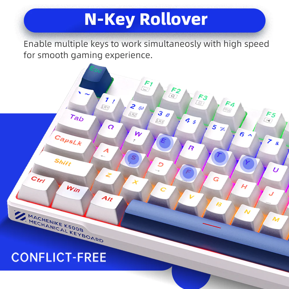 K500B-B87 Wired Mechanical Keyboard - Image 9