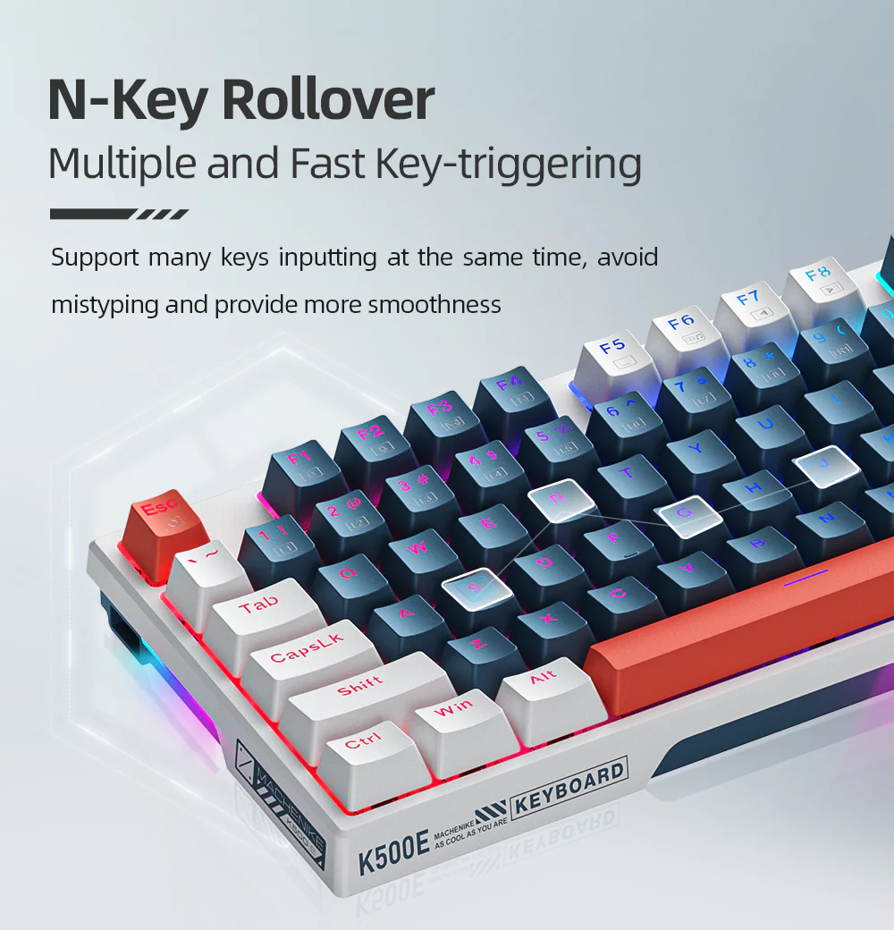 K500E-B108 Wired Mechanical Keyboard - Image 2