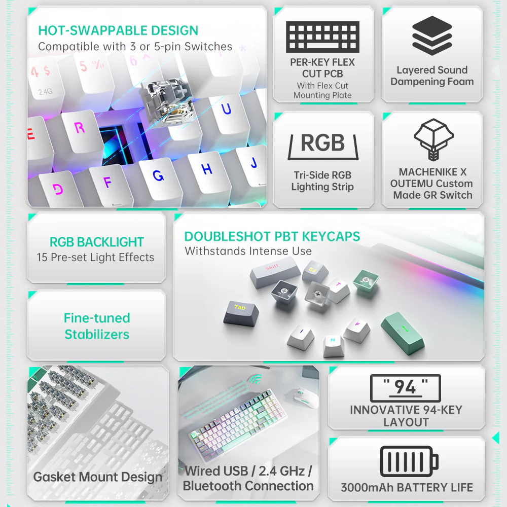 K500 Pro-B94 Mechanical Keyboard - Image 7