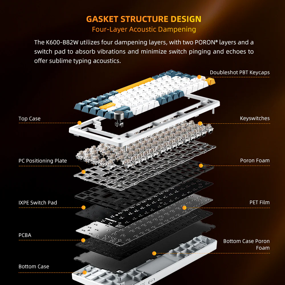K600-B82W Mechanical Keyboard - Image 3