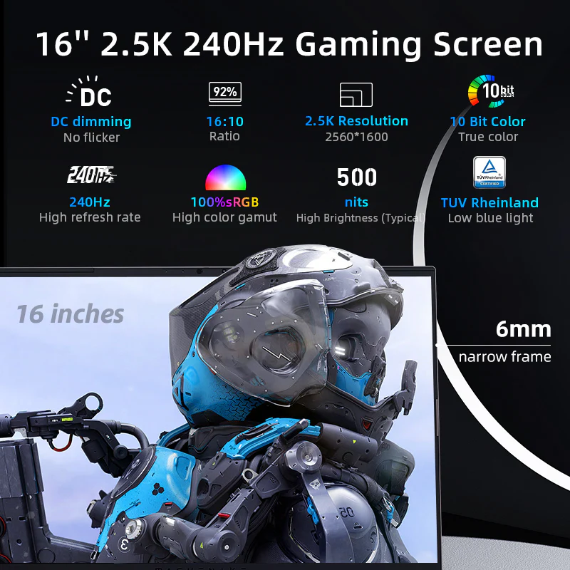 Machenike L16 Pro Gen 13 Intel (16”) Gaming Laptop - Image 5
